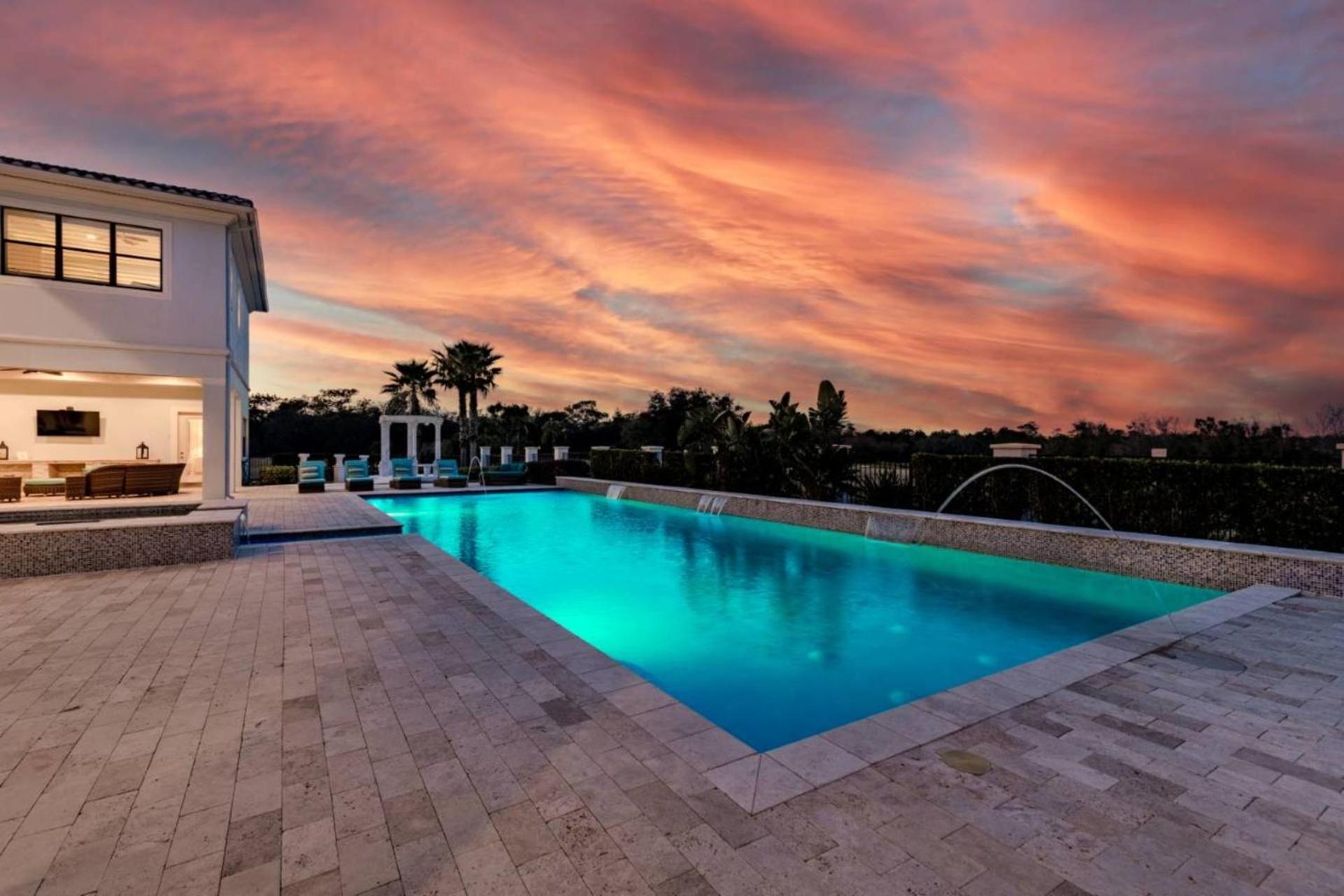 Beautiful 5 Star Mansion With Private Pool On The Prestigious Reunion Resort Orlando Mansion 6280 Kissimmee Eksteriør bilde