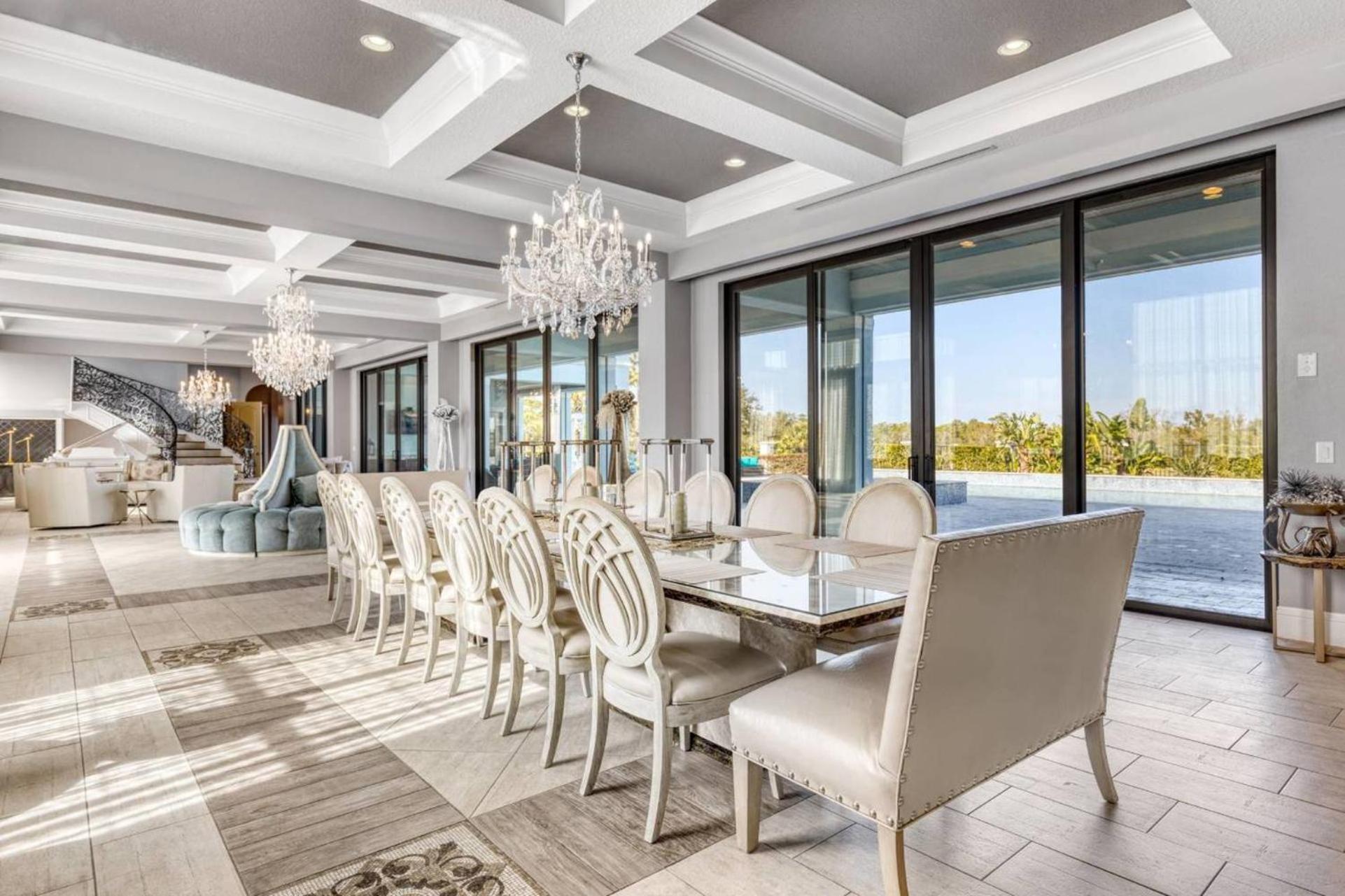 Beautiful 5 Star Mansion With Private Pool On The Prestigious Reunion Resort Orlando Mansion 6280 Kissimmee Eksteriør bilde