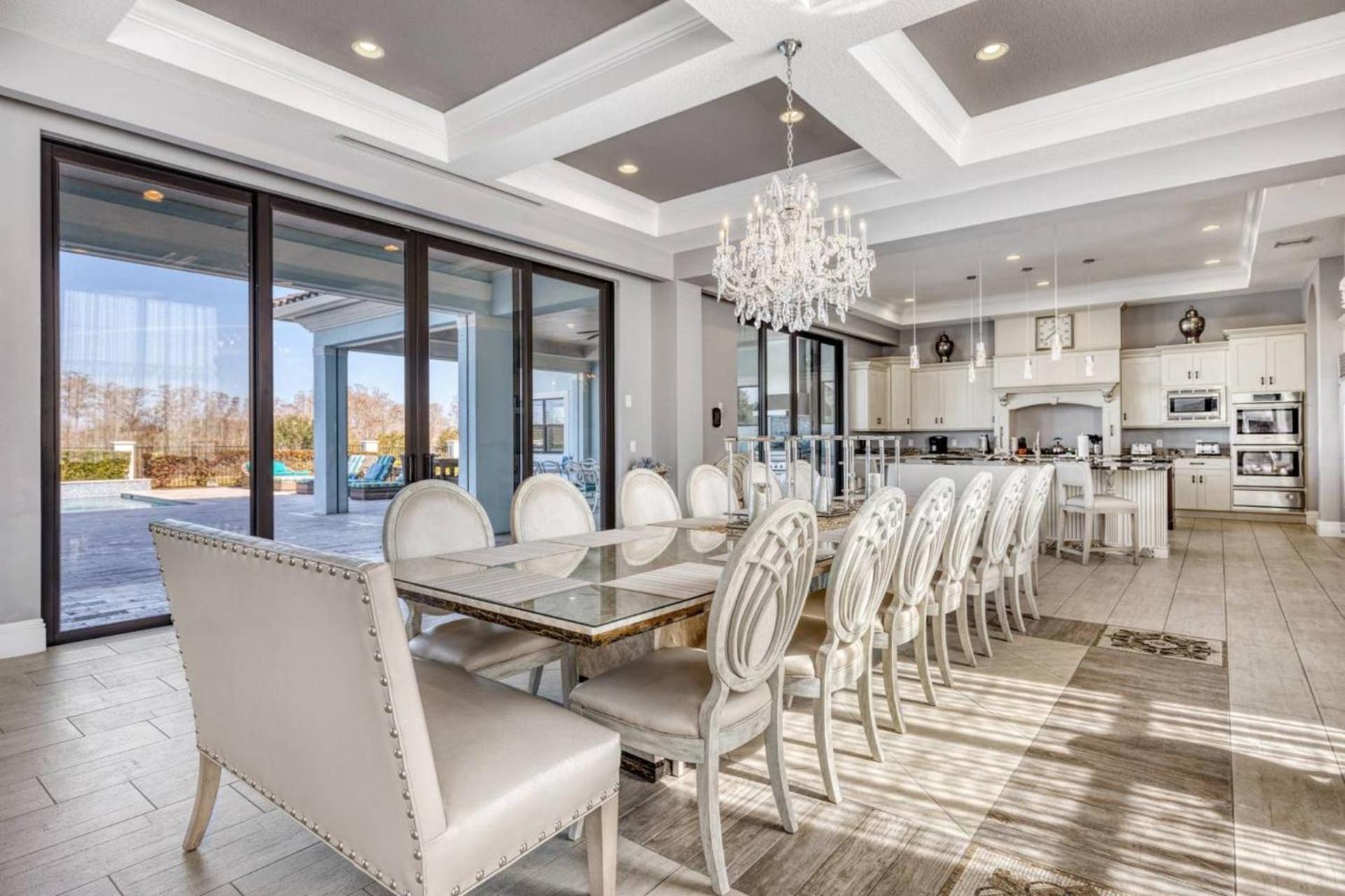 Beautiful 5 Star Mansion With Private Pool On The Prestigious Reunion Resort Orlando Mansion 6280 Kissimmee Eksteriør bilde