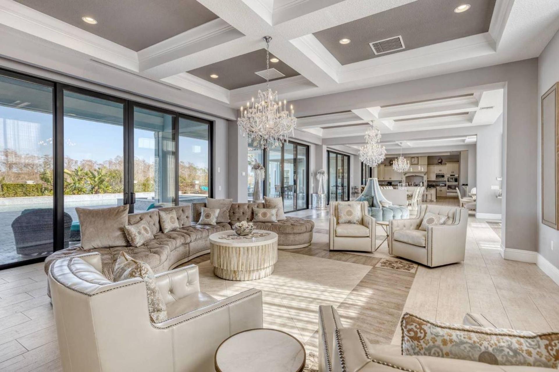 Beautiful 5 Star Mansion With Private Pool On The Prestigious Reunion Resort Orlando Mansion 6280 Kissimmee Eksteriør bilde